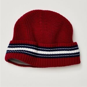 Free People x Falke NWT Stripe Beanie OS in Red